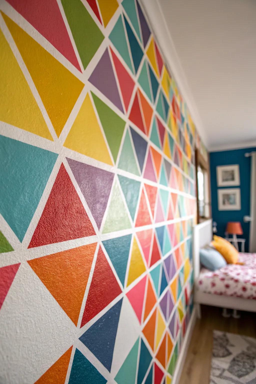 Symmetrical designs bring a spirited and contemporary vibe to your walls.