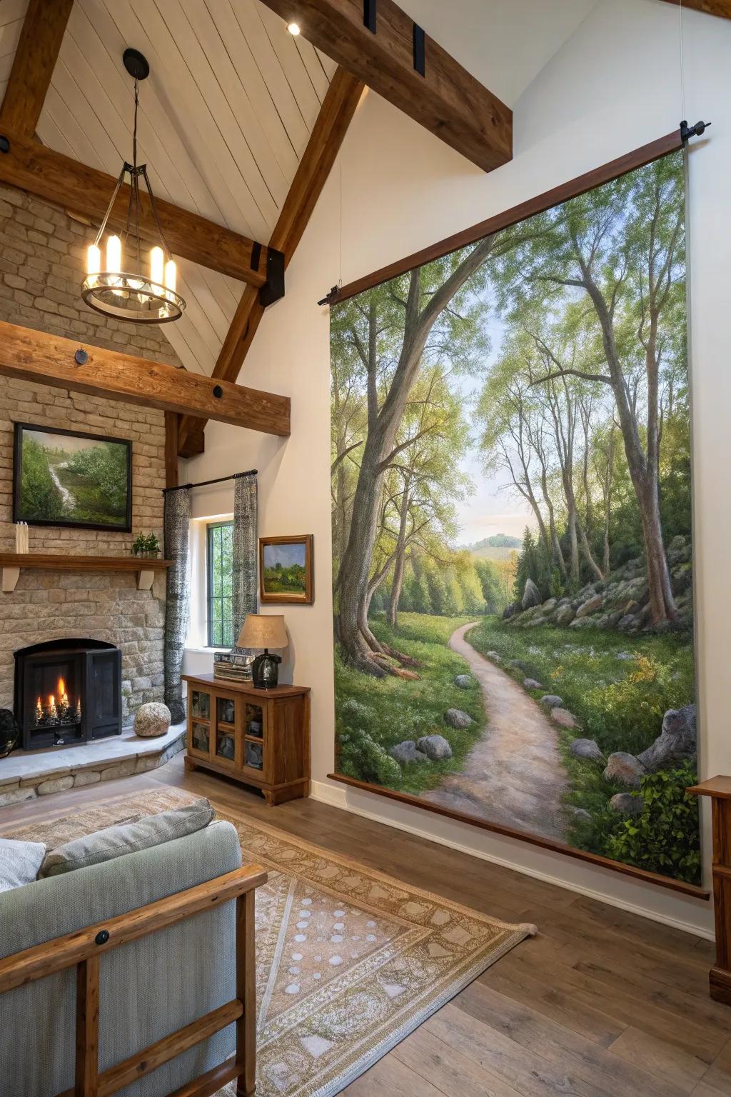 Scenery pictures introduce a peaceful vibe to your decor.