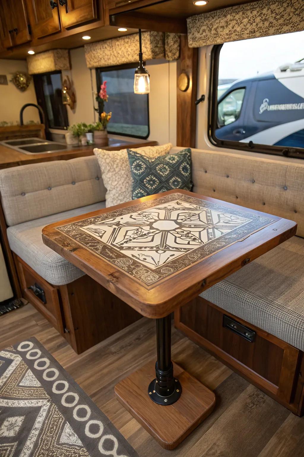 Design a custom DIY table for your RV.