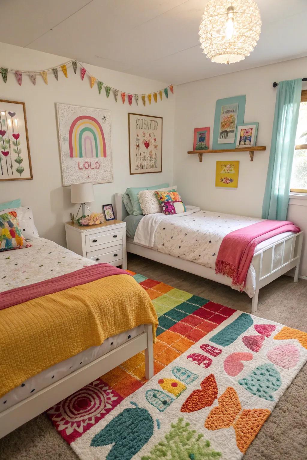 Right-angled sleep zones encourage open space, setting the stage for a central play hub.