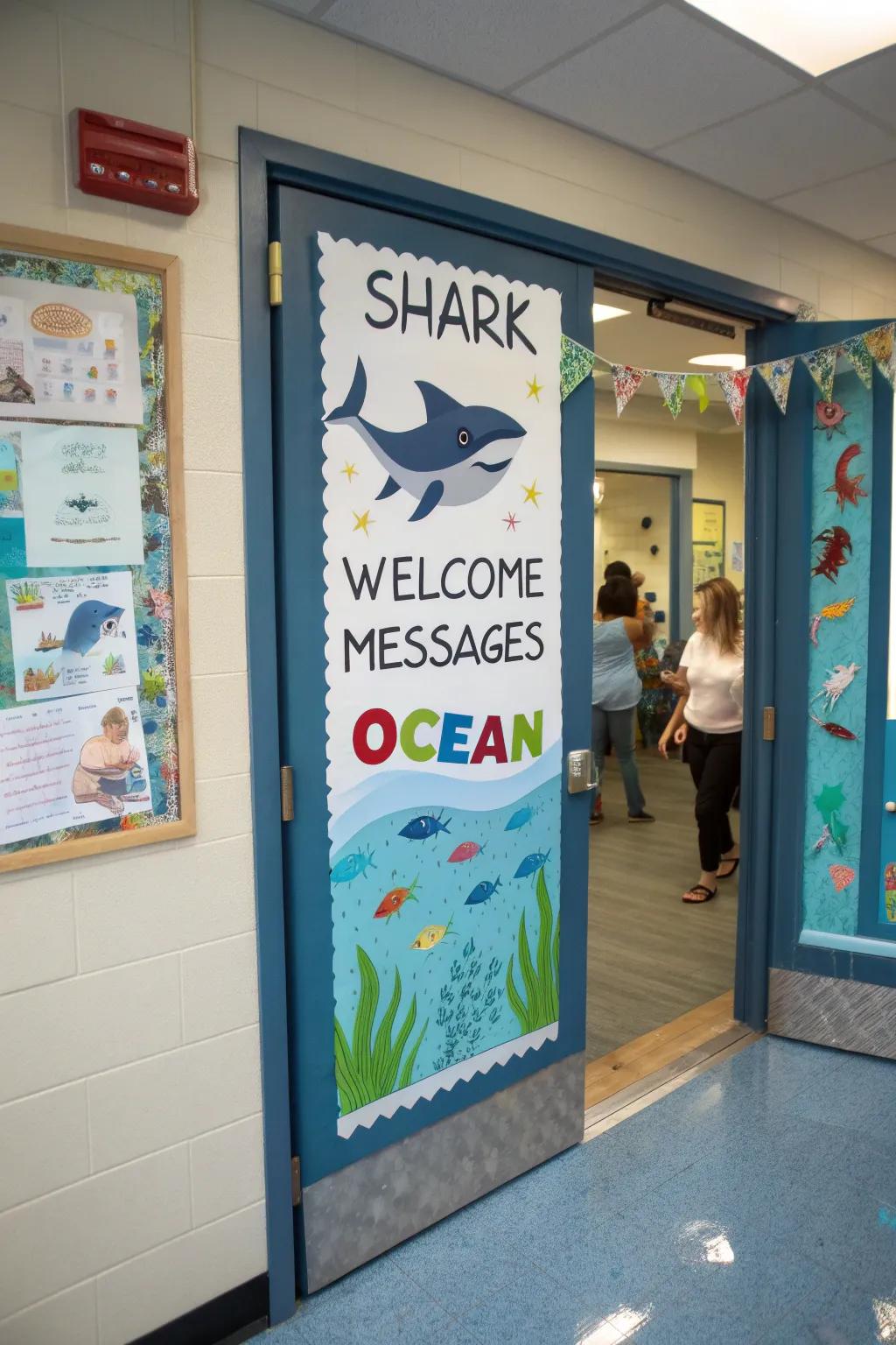 Greet learners with a sprinkle of oceanic appeal.
