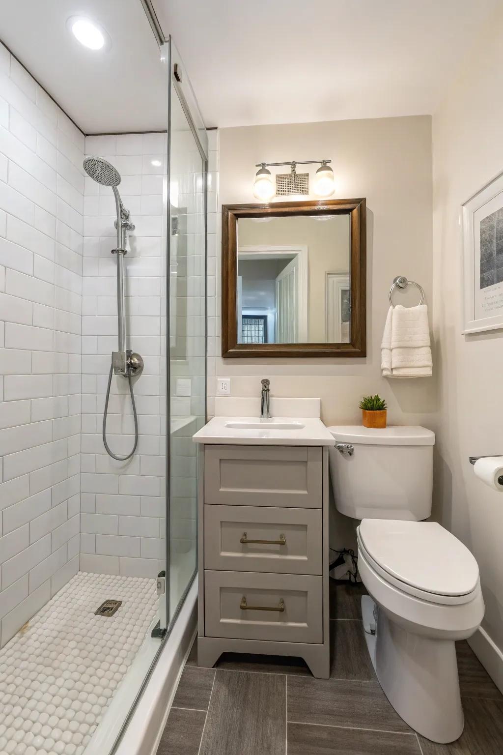 Efficient designs harness every inch within your bathroom.
