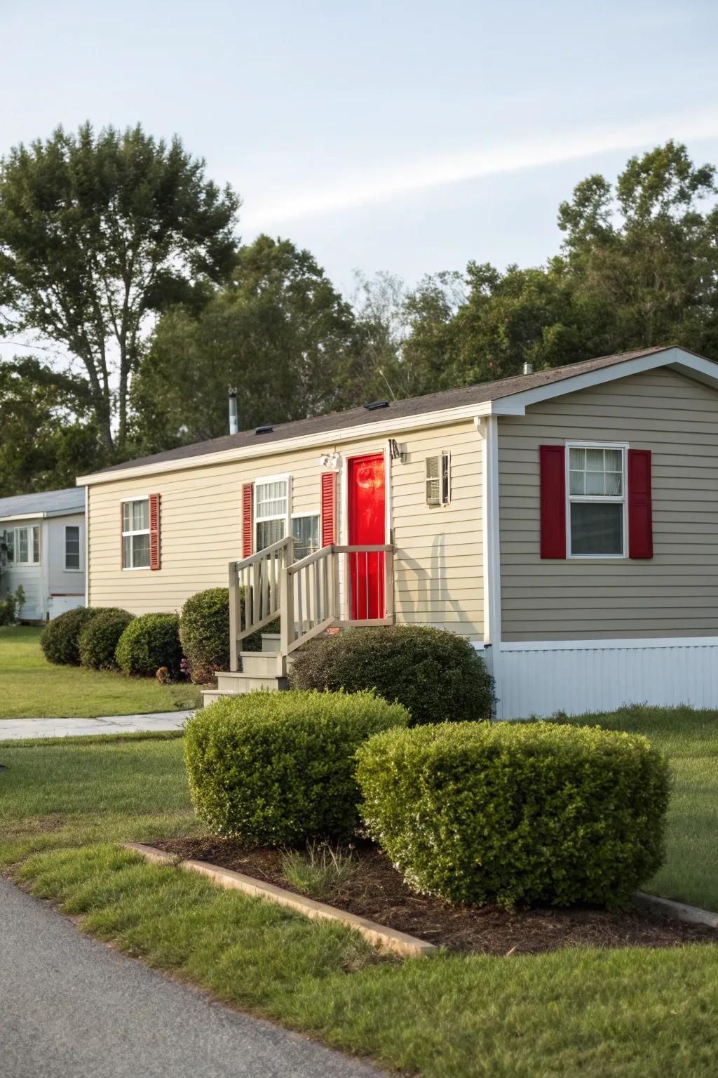 Bold accents ensure your mobile home distinguishes itself with uniqueness and allure.