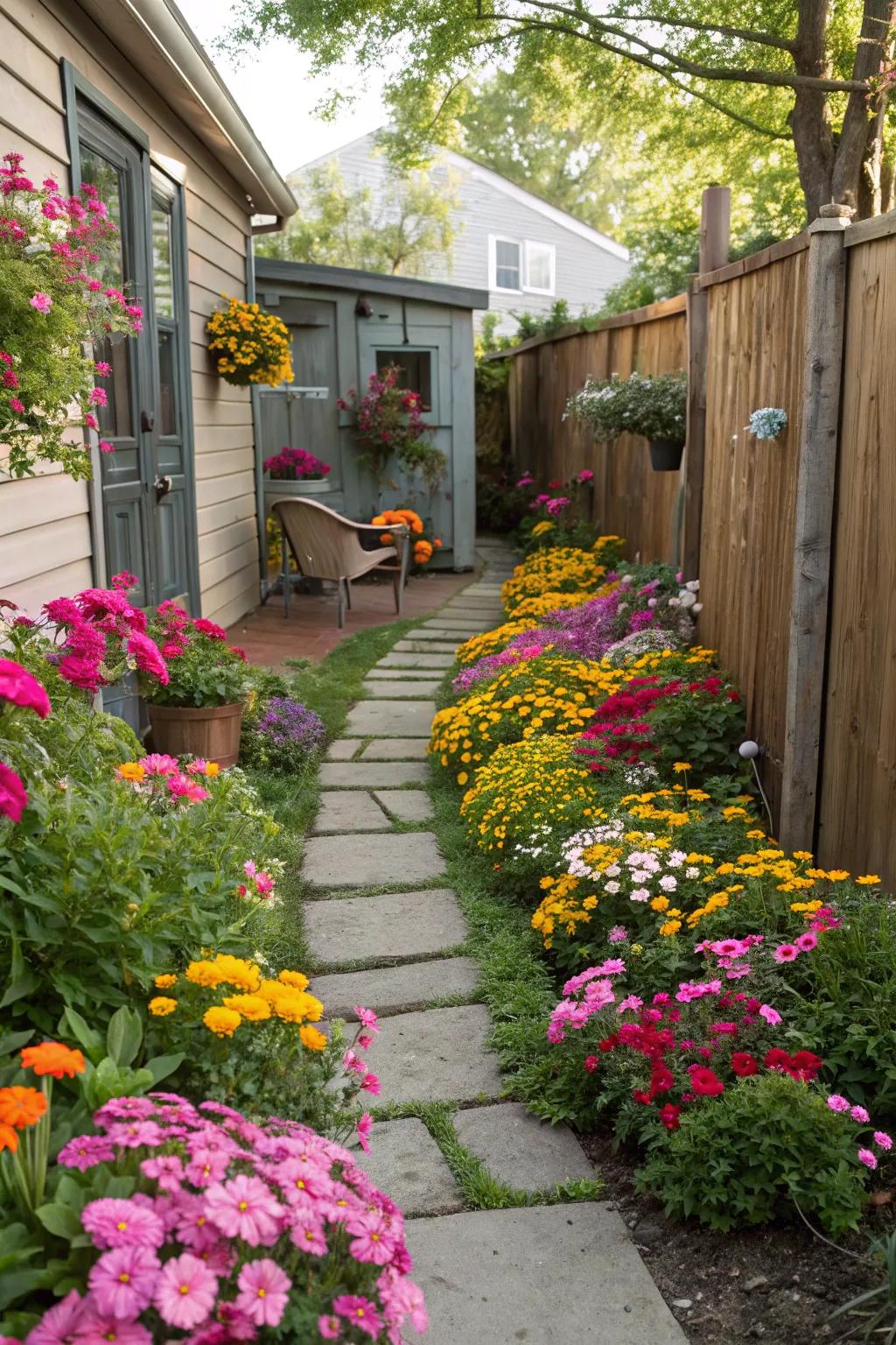 Improve your pathways with a lively floral verge.