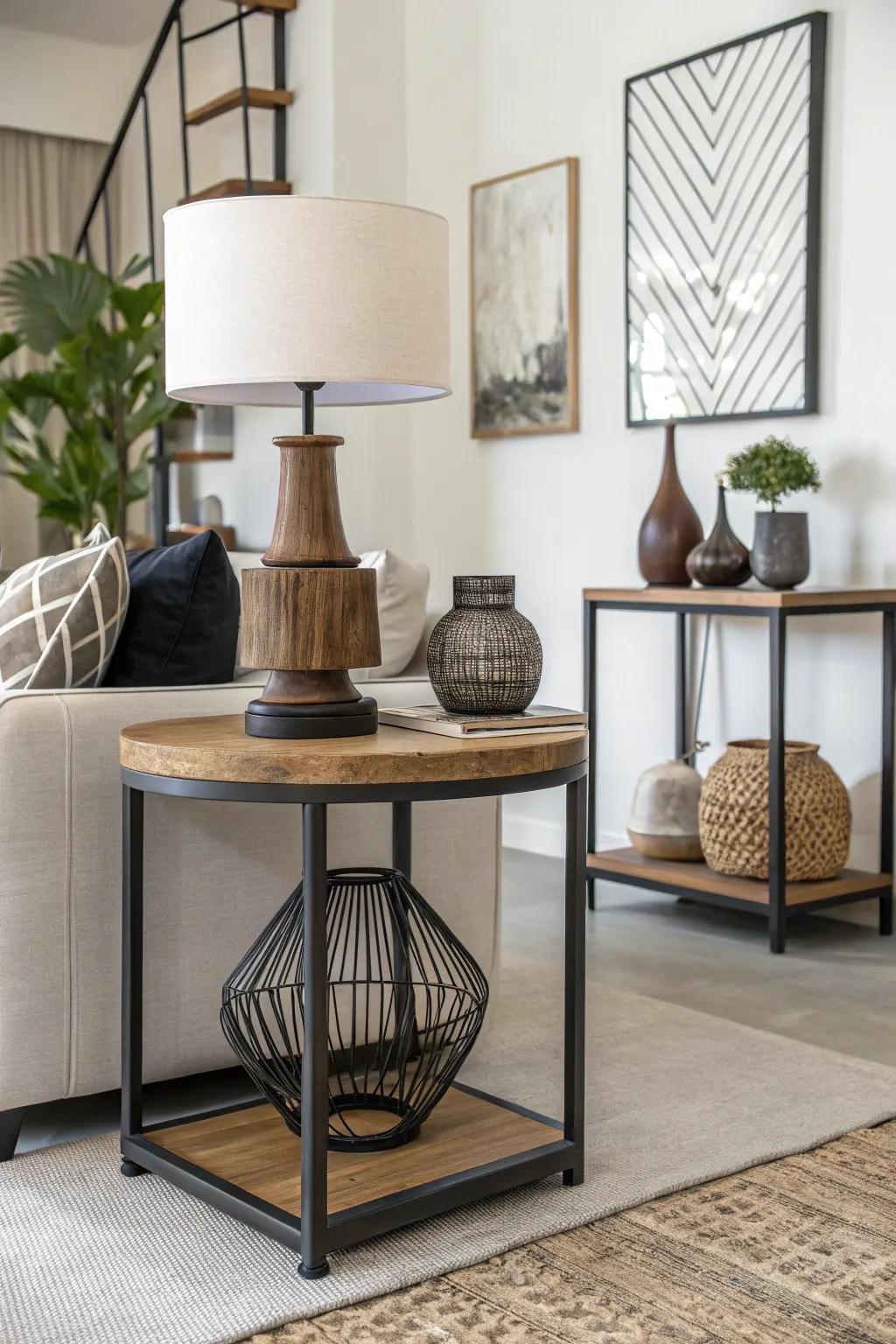 Fusing materials makes a chic statement in any setting.