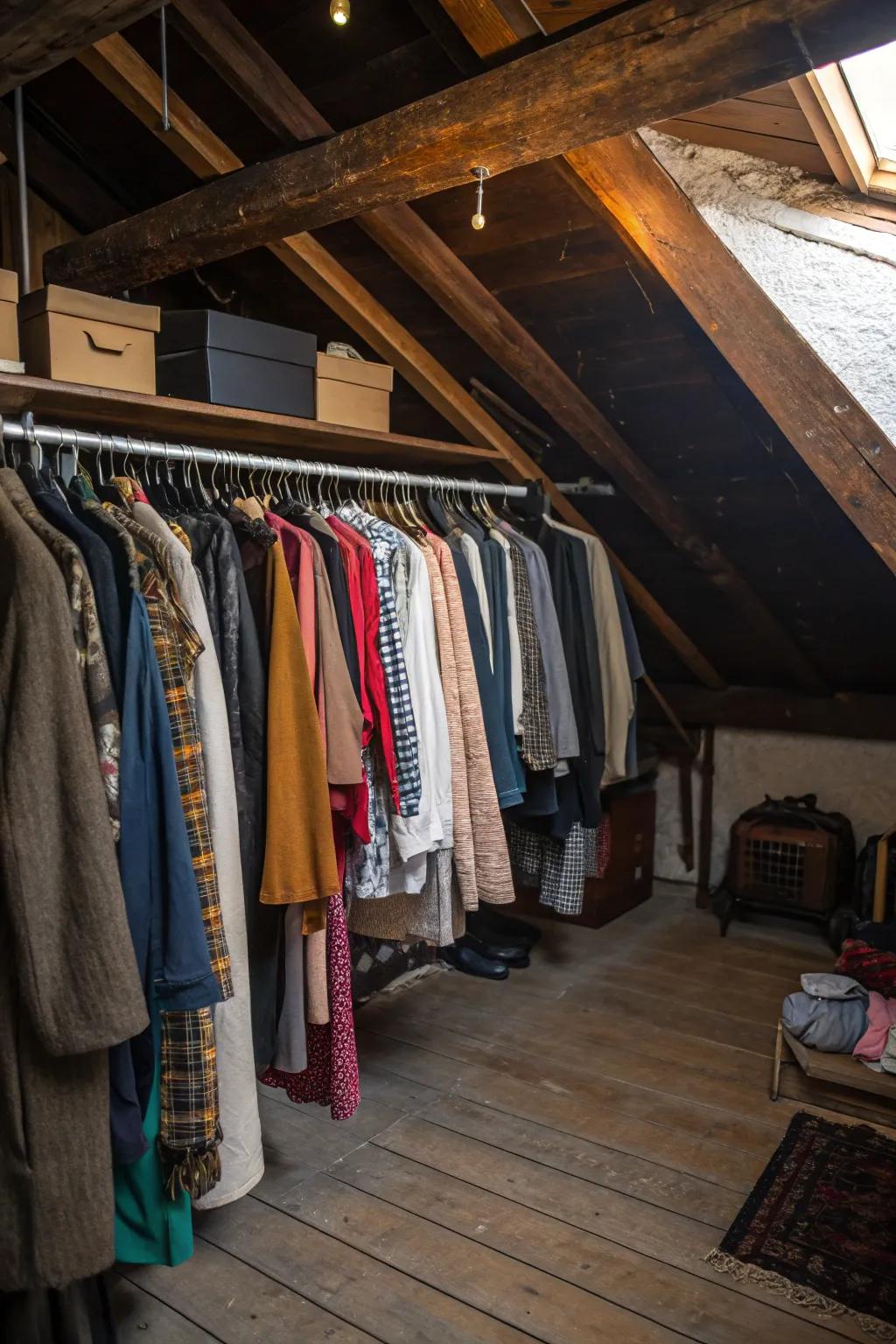 Intelligent hanging rail placement makes even the most challenging spaces supremely functional.