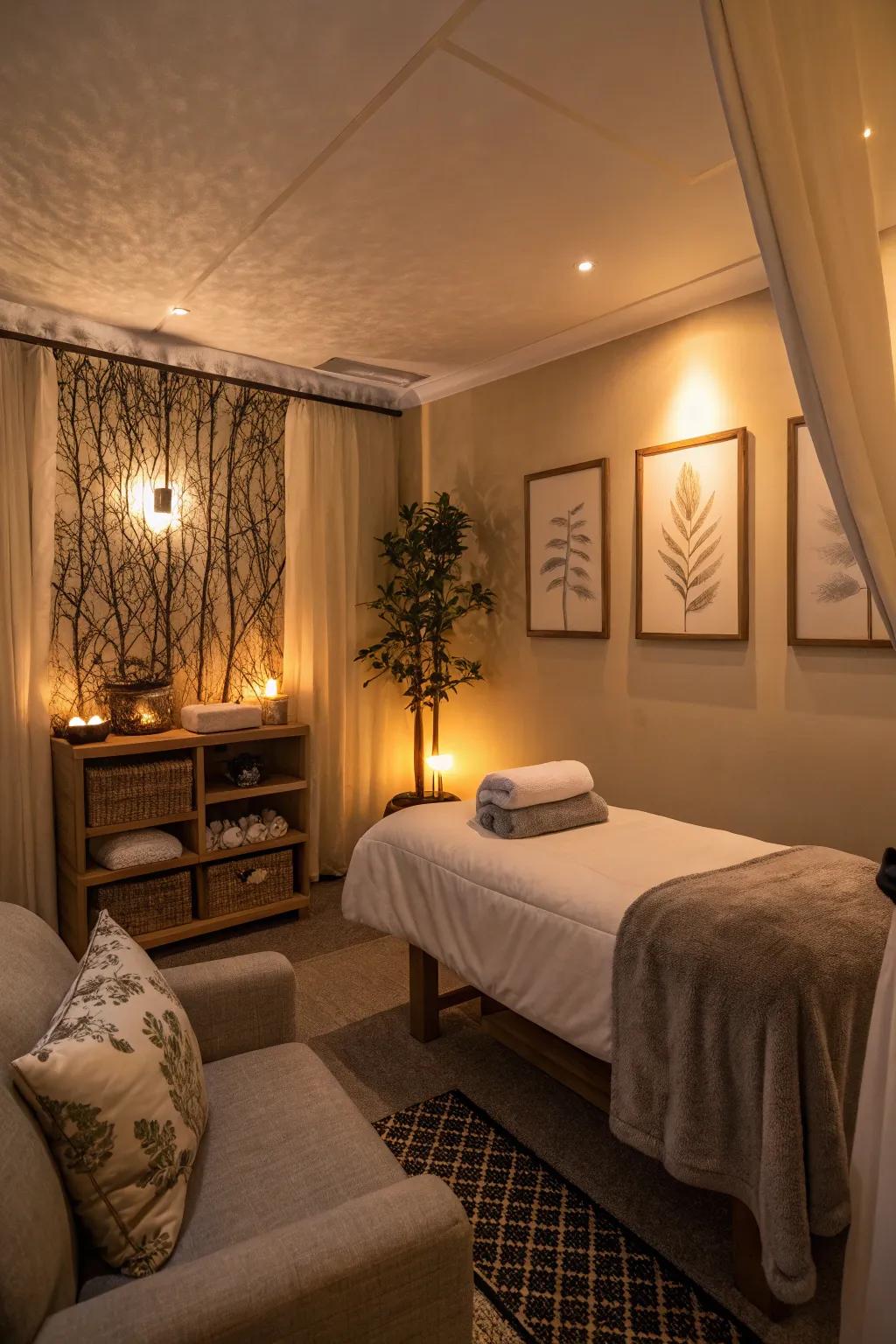 Soft illumination is crucial for establishing a calming atmosphere in small spaces.