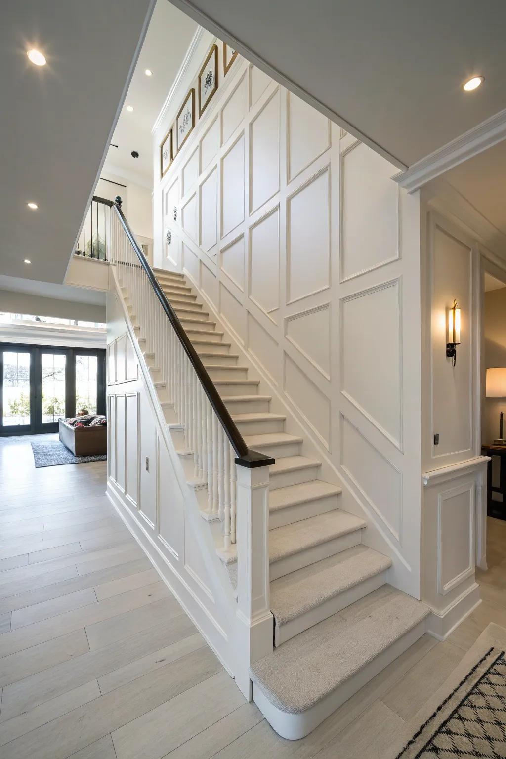 Sleek and pure form panels create a contemporary appearance.