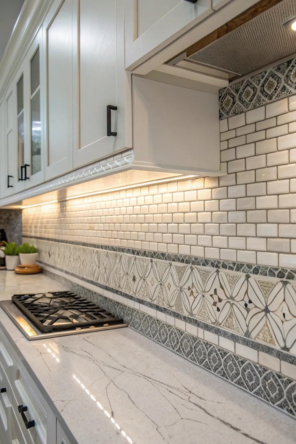 Fine line tiles can provide a smooth change and add depth to your tiling projects.