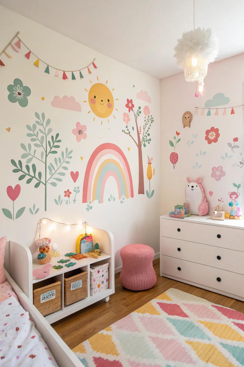 Unique wall decals transform your child's room with personal flair.