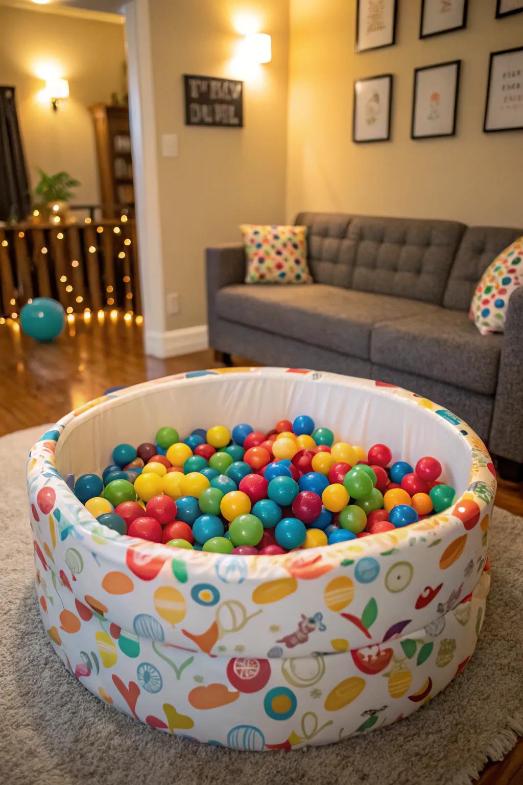 Plunge into a rainbow of excitement with your very own ball pit at home.