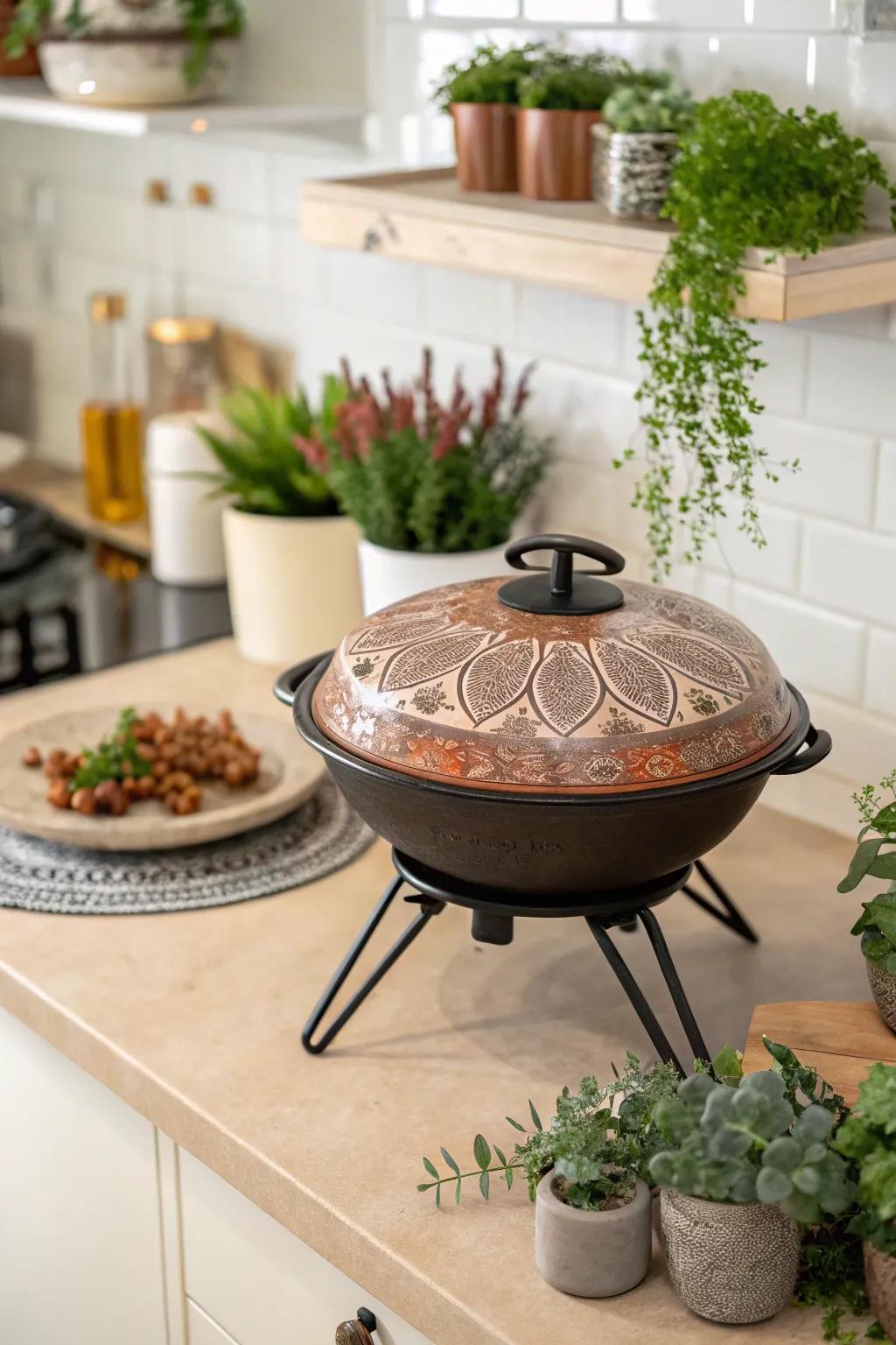 Inventive covers transform ordinary vessels into beguiling centerpieces.