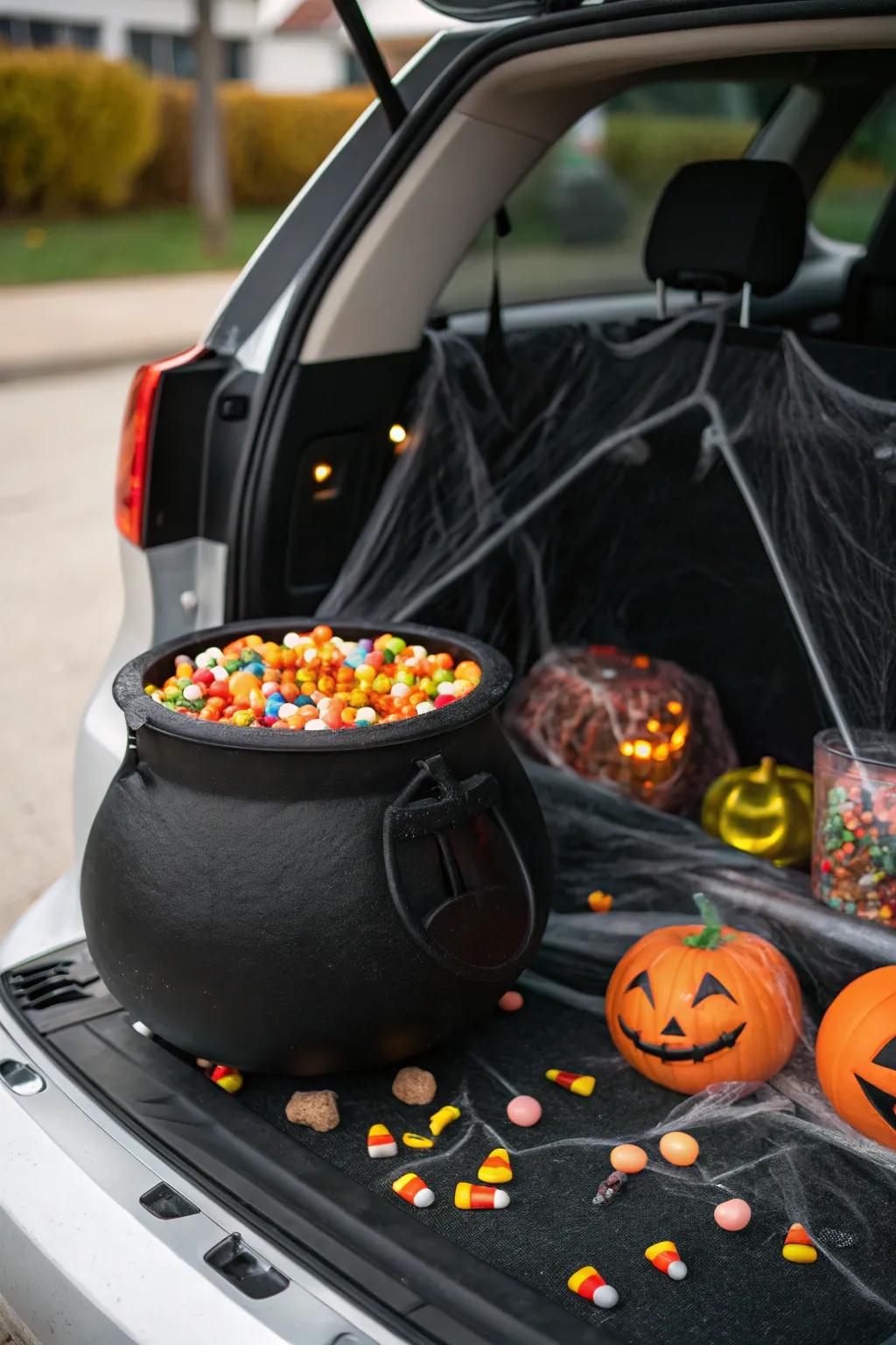 A brew bowl of bonbons is an absolute centerpiece for your trunk.