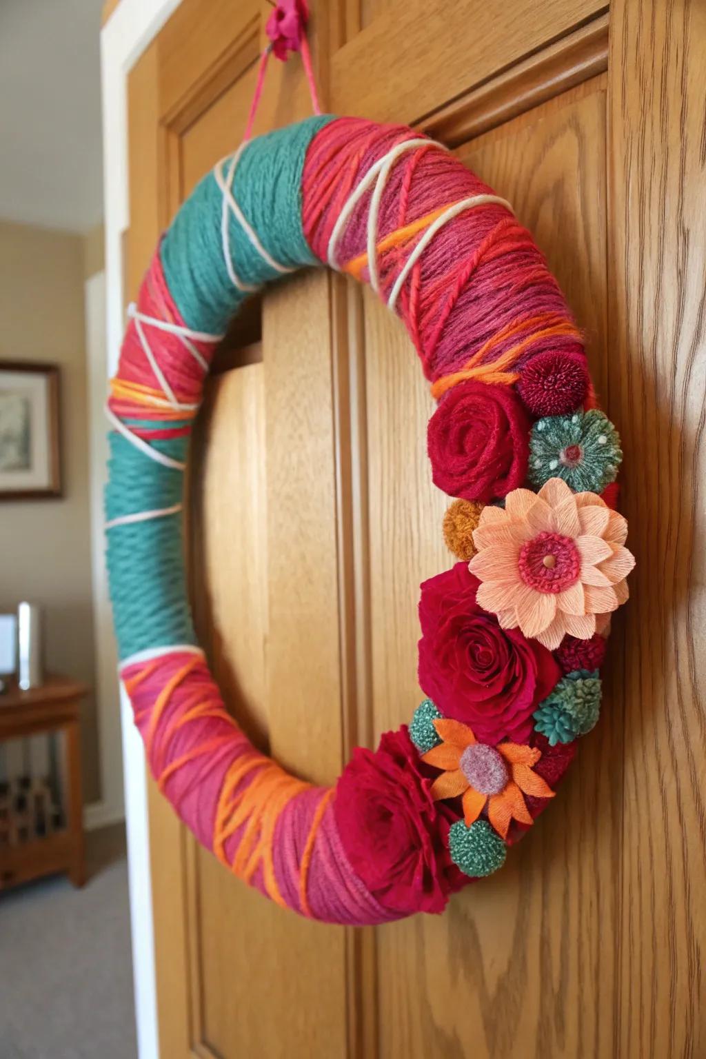 Handmade wreaths contribute a personal element to your Valentine's embellishments.