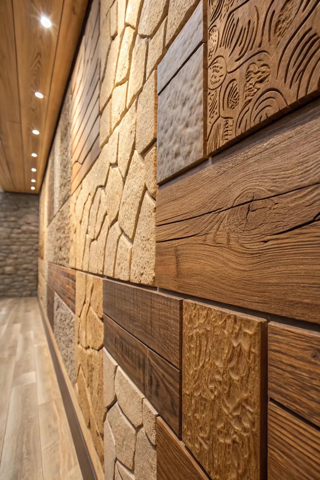 Texture variations create depth and visual appeal.