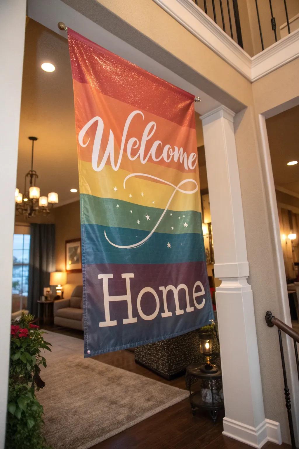 A custom welcome banner that adds a personal touch.