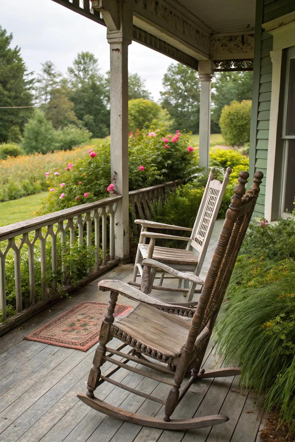Timeless comfort with classic swaying seats.