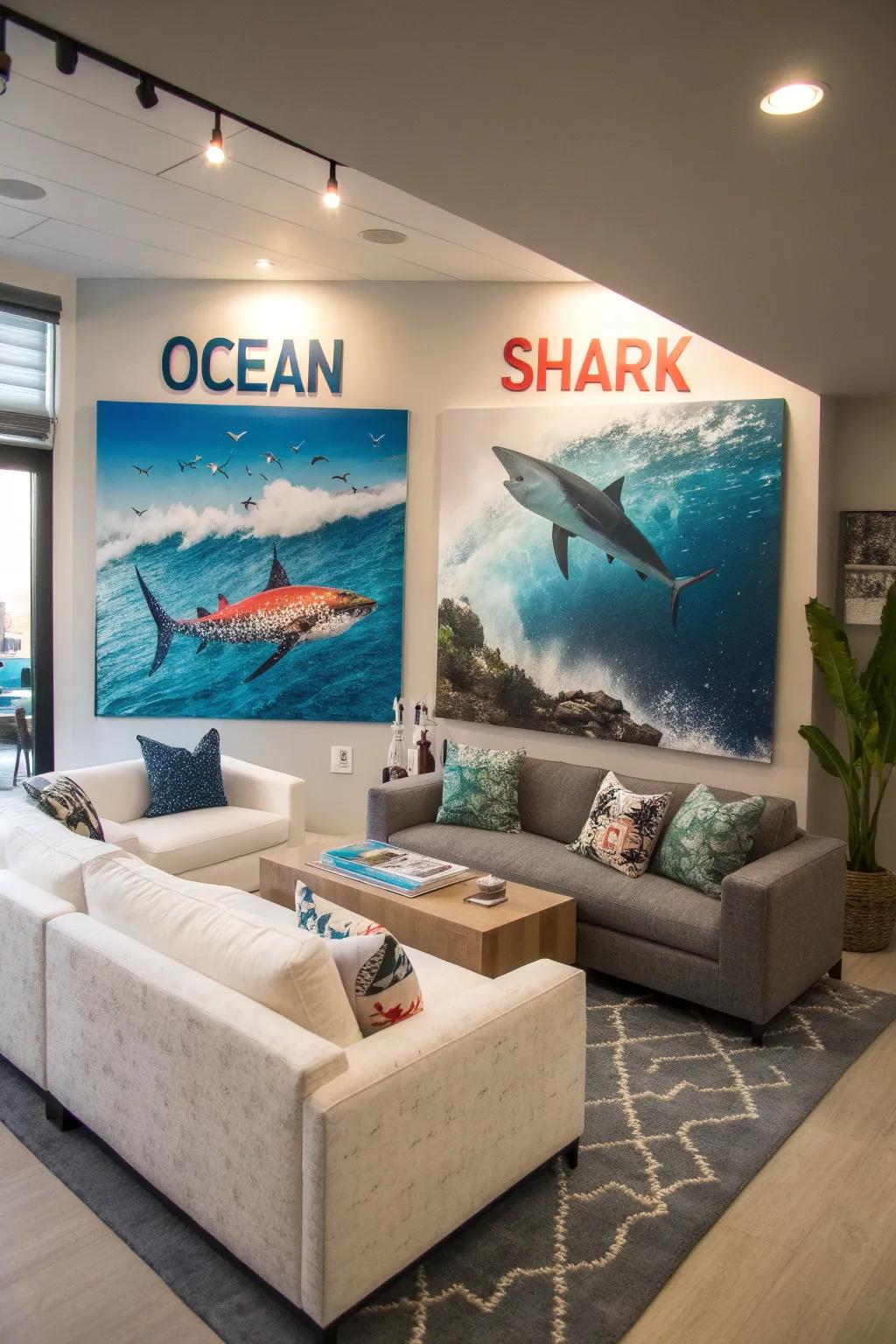 Stylistic lettering vividly brings your interests to the forefront.