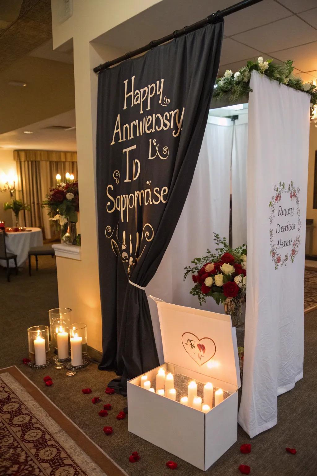 Design a special memory with a letter unveiling.