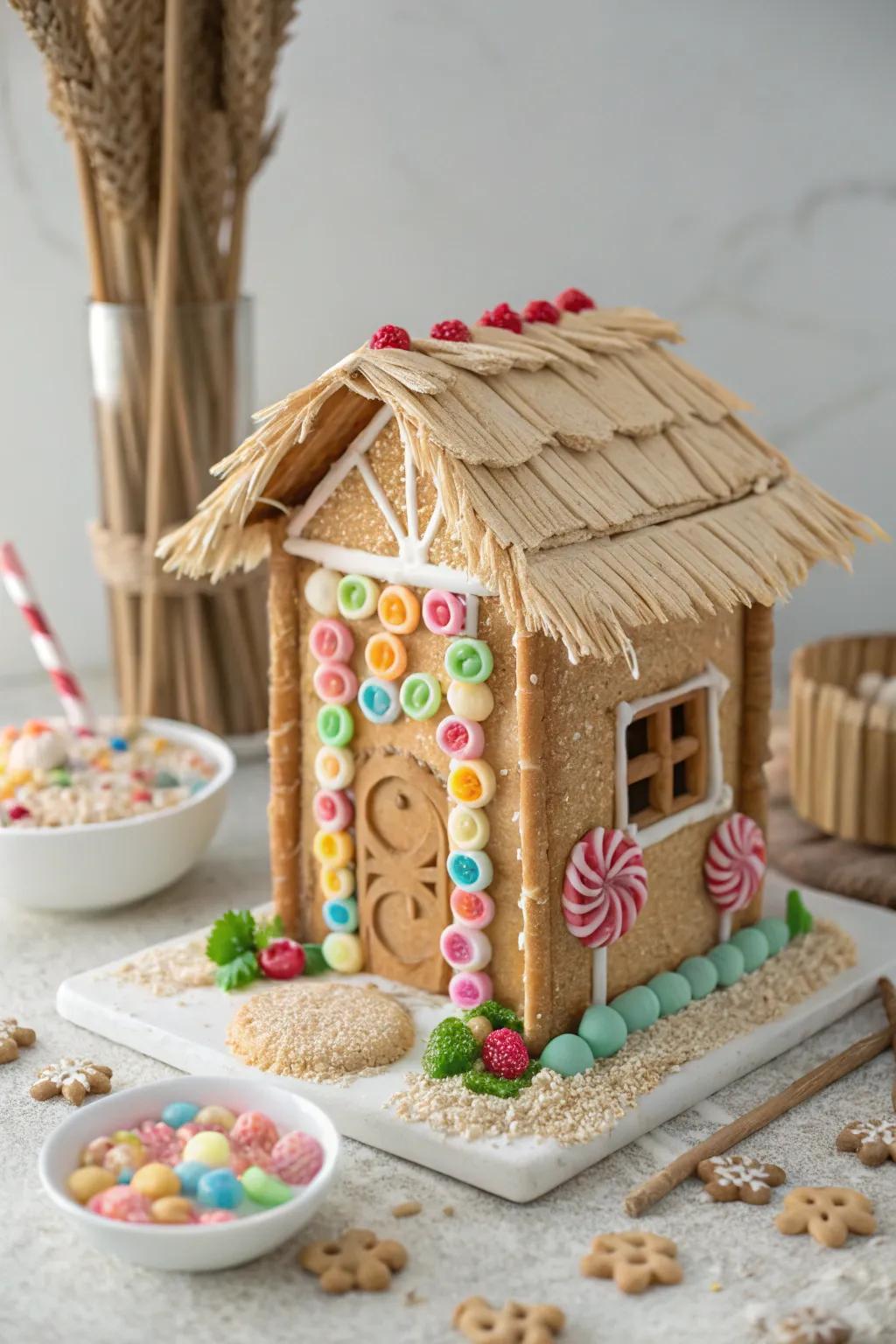 A shoreline tent supplements a splendid, resort sensation to the panorama.