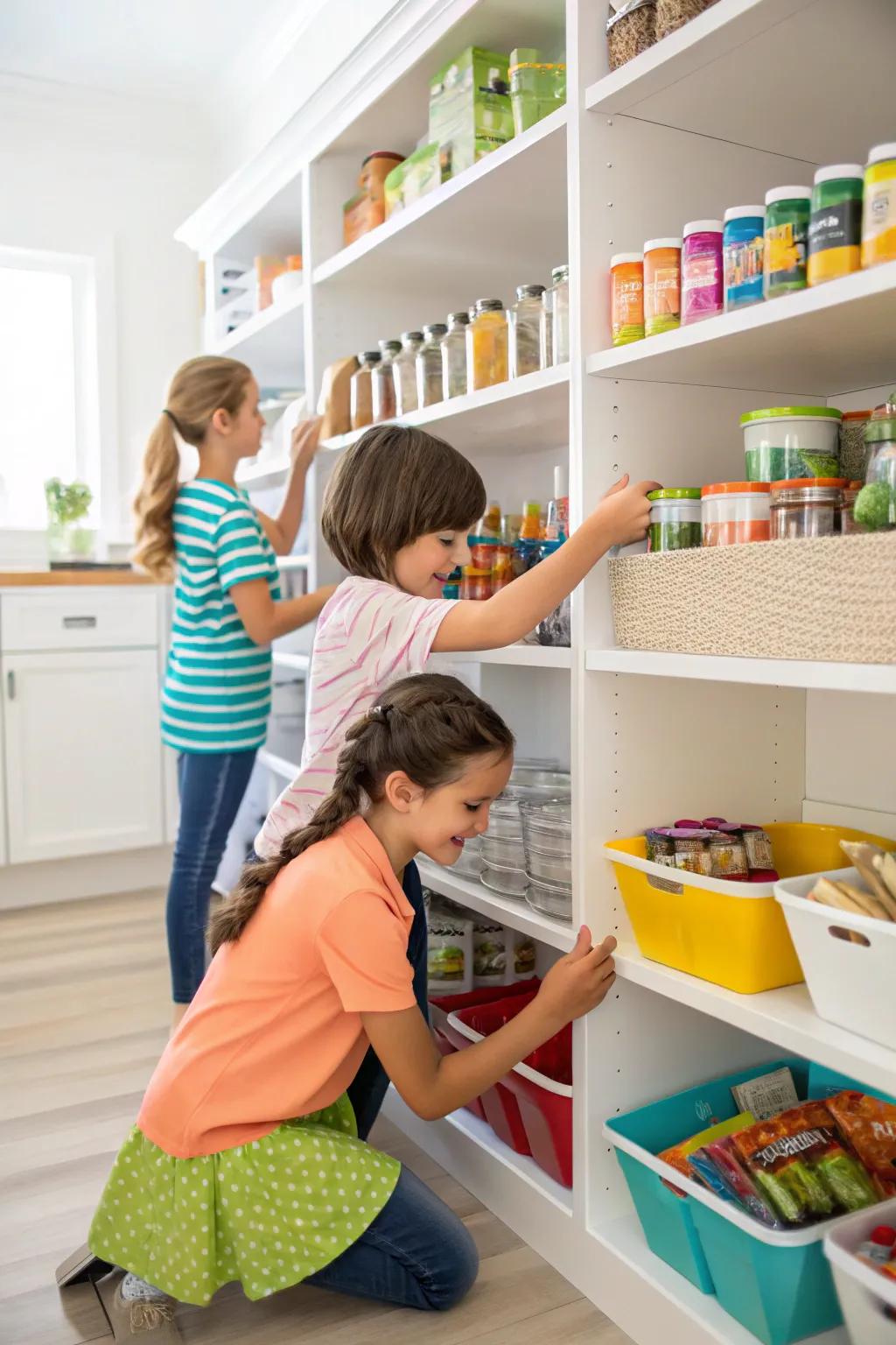 Teach food arrange with shopping tasks.