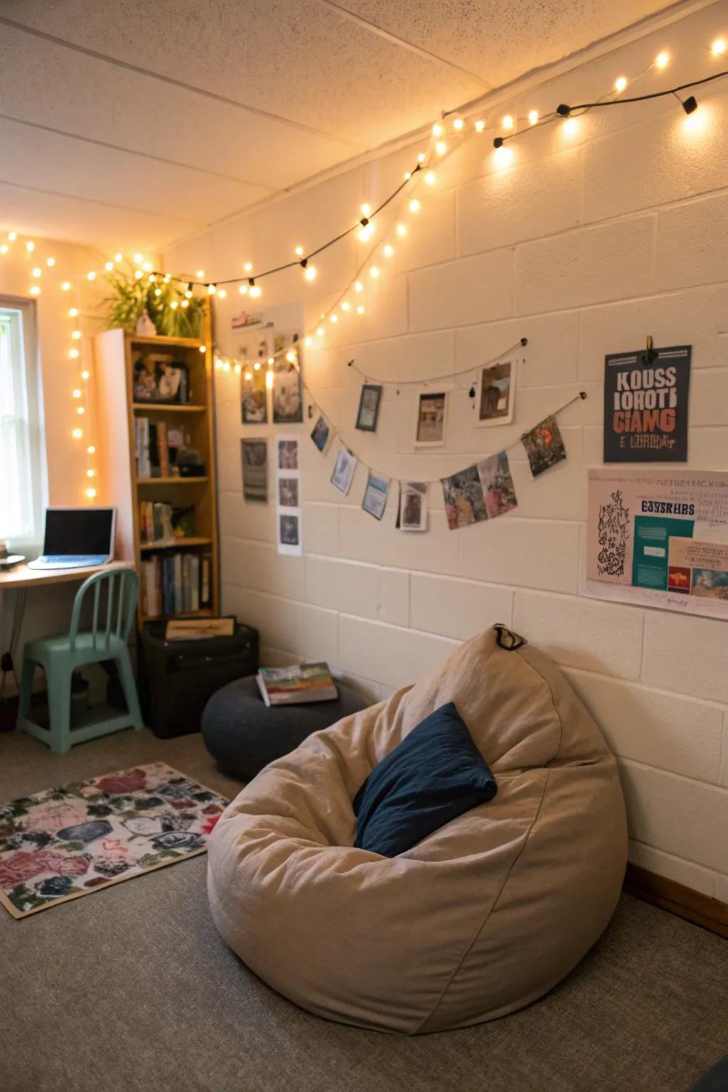 Design a chill spot to relax and recharge.