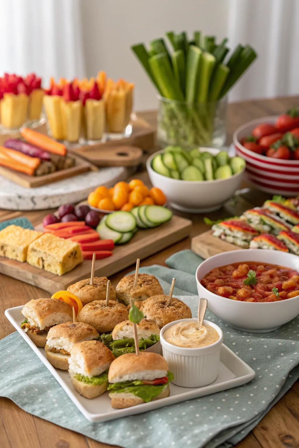Enjoy a delightful mix of flavors with a 'Snack-Centric Gathering' party.