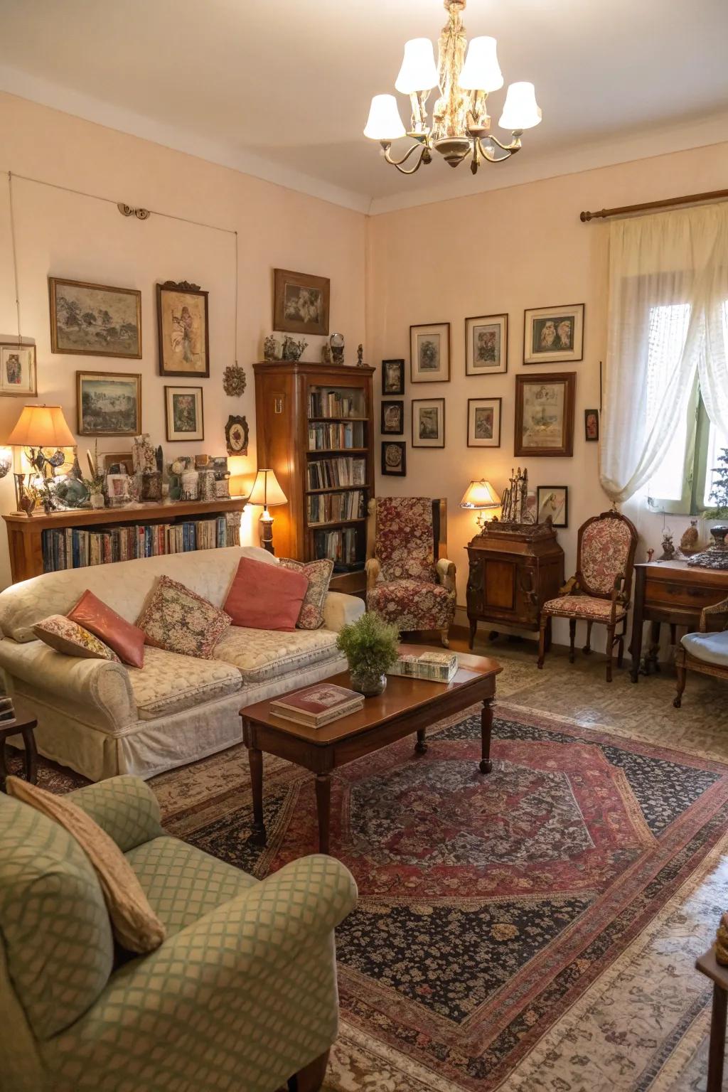 Add character with vintage finds.