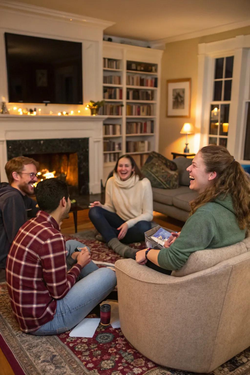 A heartfelt recollection exchange circle to conclude a meaningful Galentine's Day.