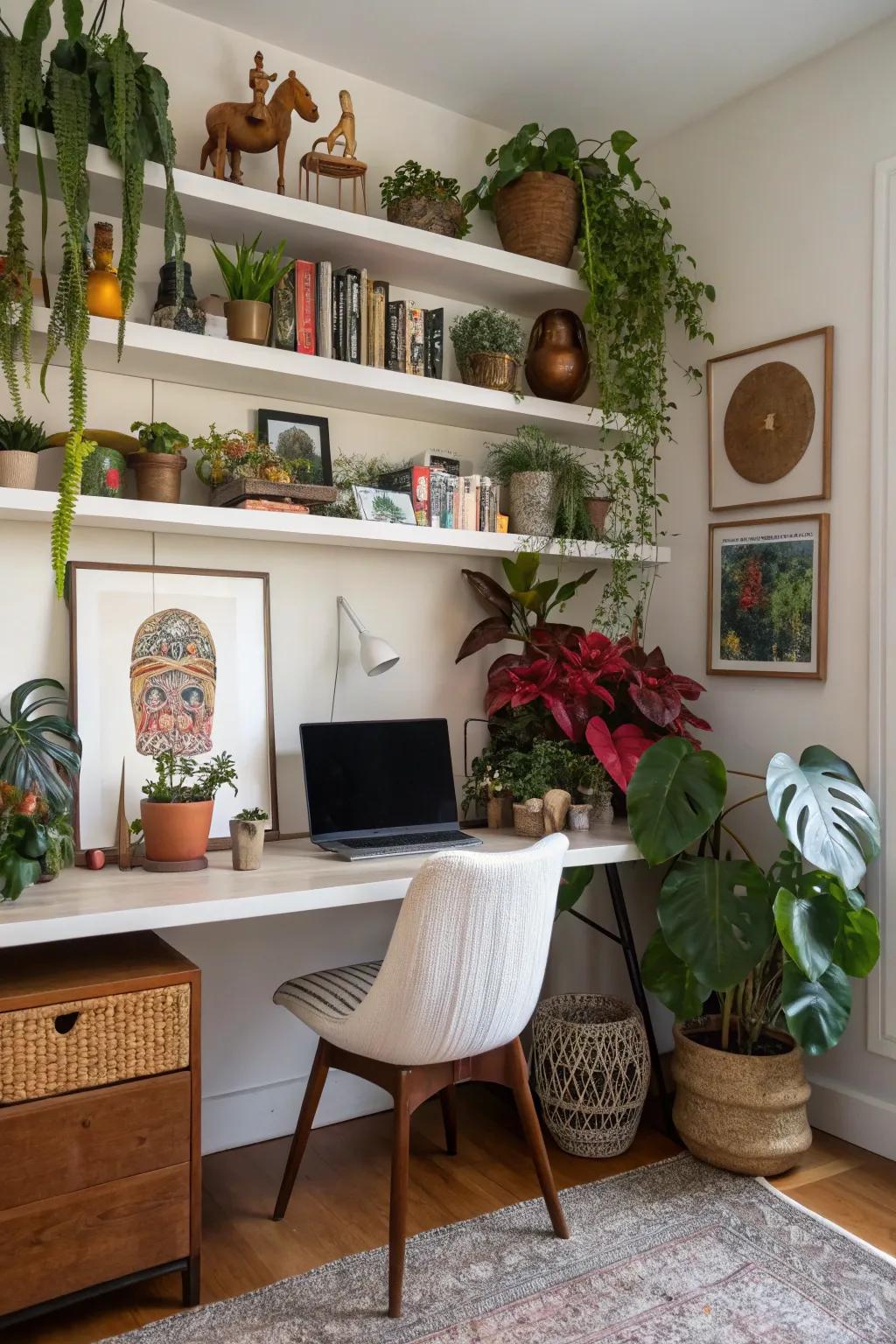 Ornamental elements personalize and enrich your office.