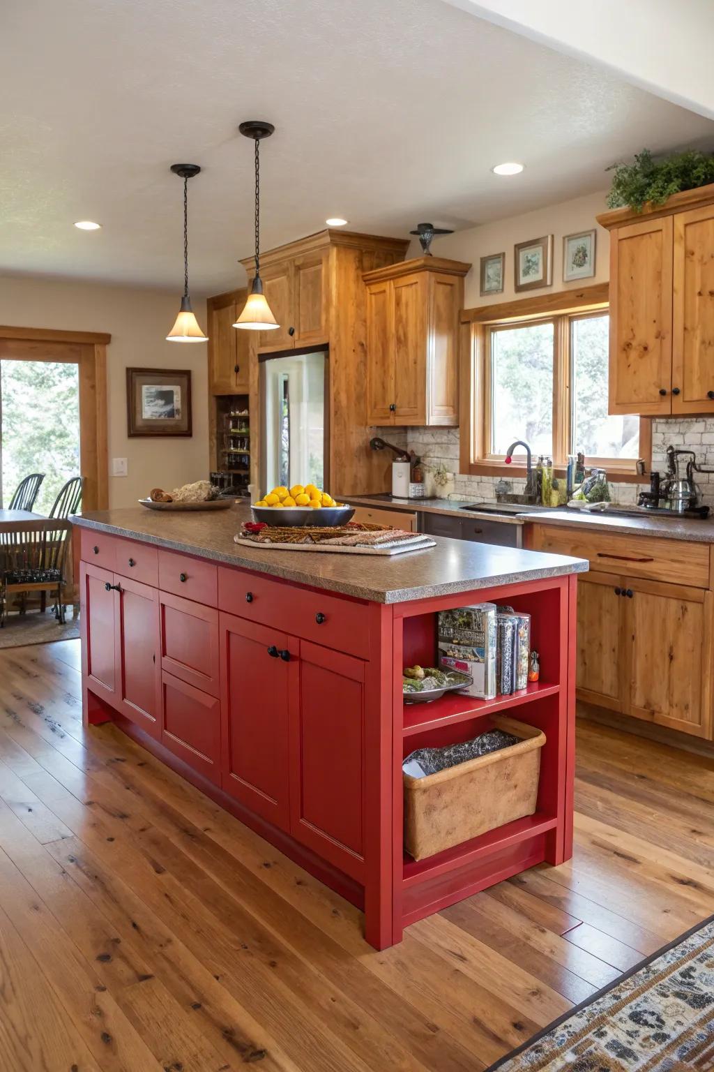 A burst of color creates a vibrant focal point.