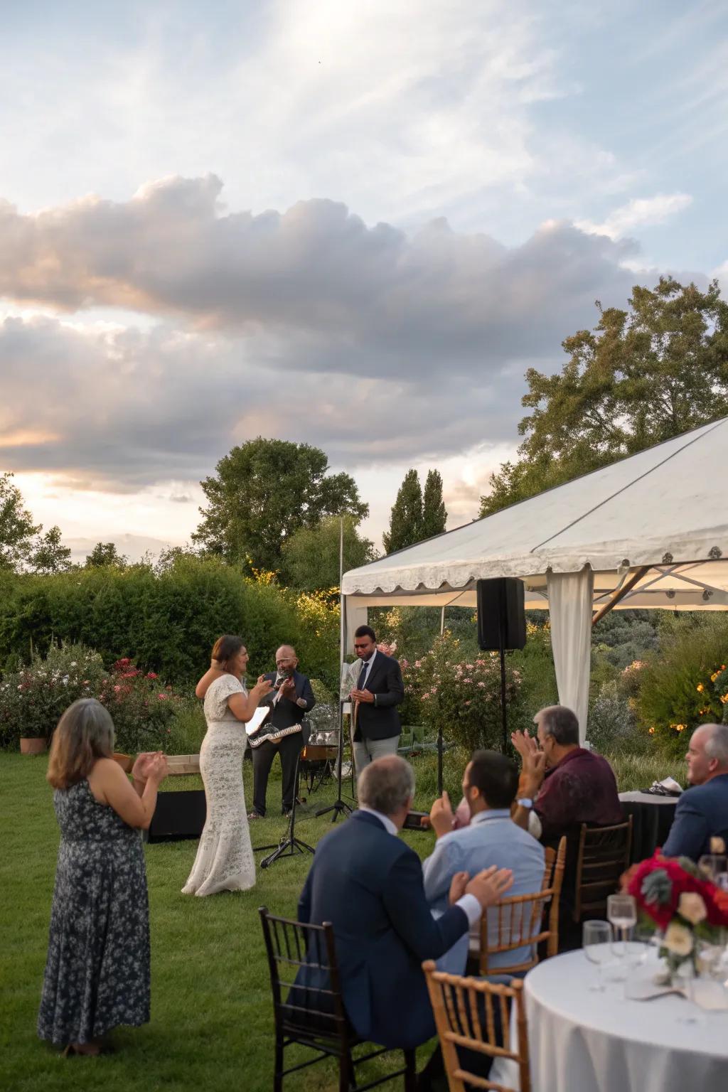 Surprise acts introduce vibrant energy to the event.