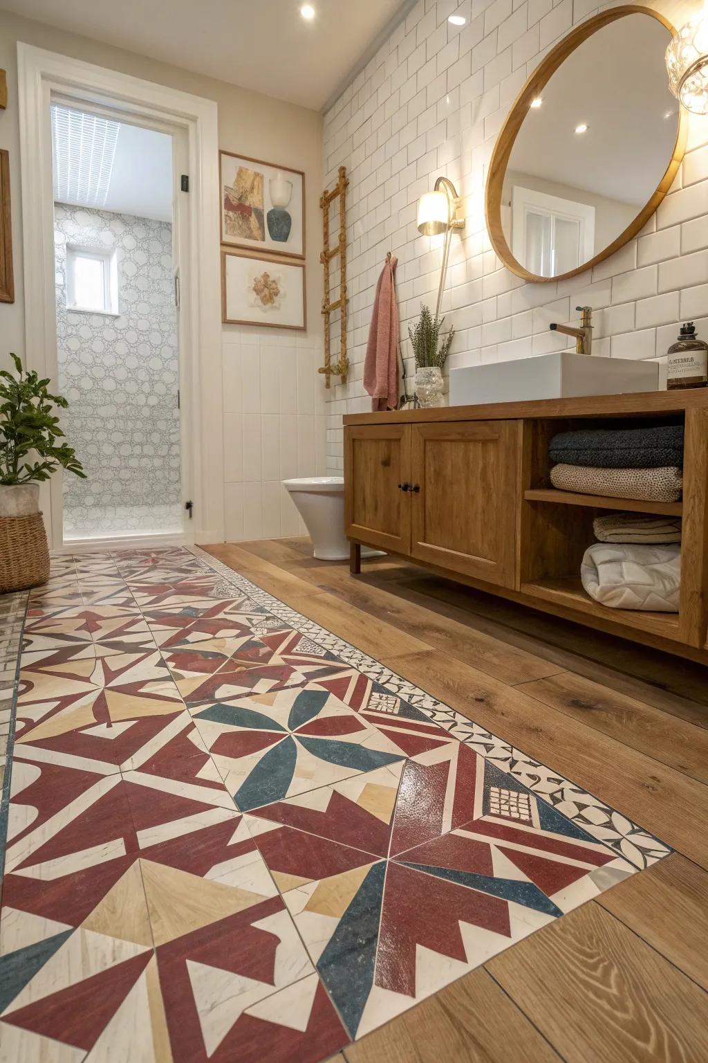 Enter into Art Deco style using striking patterns that bring timeless class to your area. 💎 #ArtDeco #GlamorousLiving