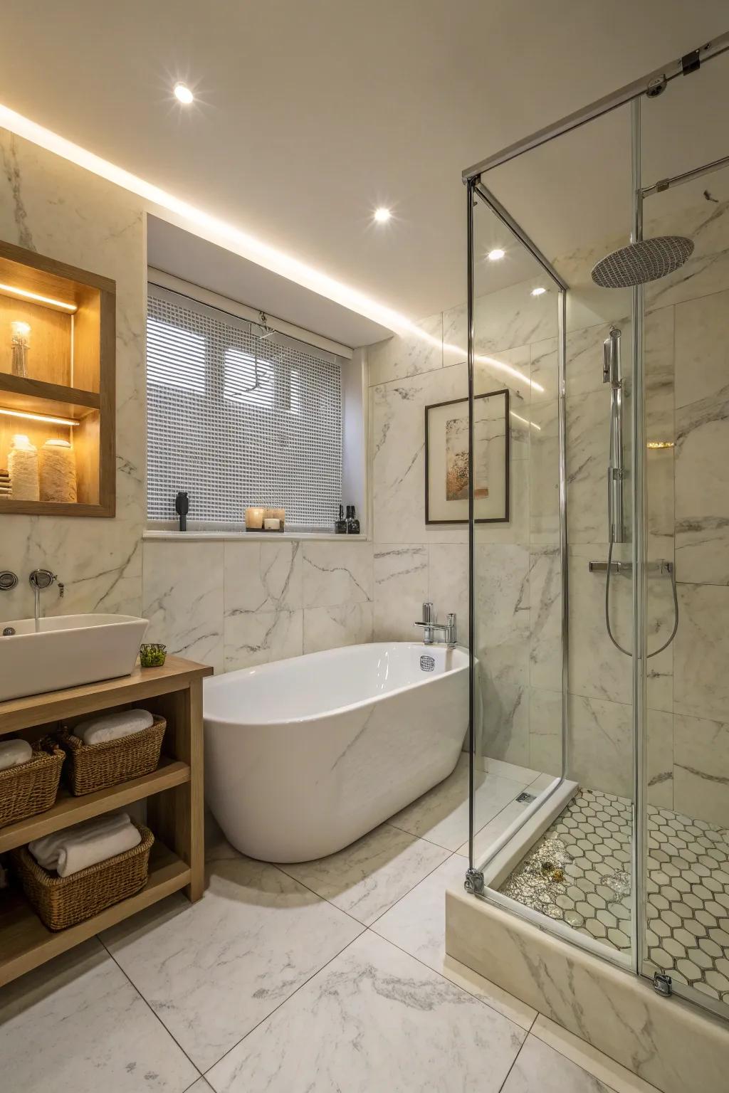 Create a spa-inspired atmosphere for ultimate relaxation.