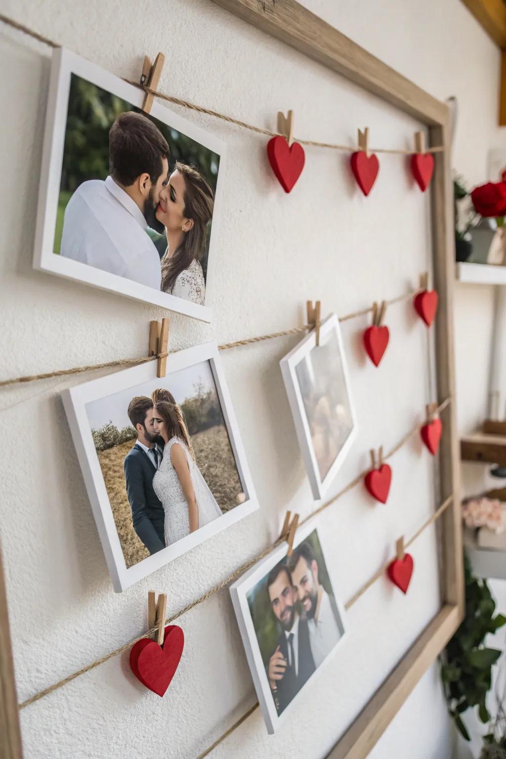 Personal photo display for a nuance of affection