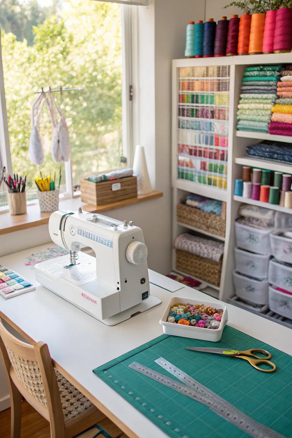 Create your dreams in a sewing space.