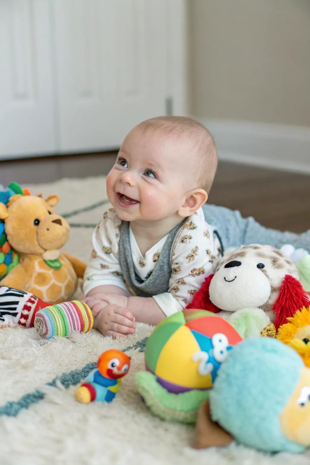 A plush companion corner for your little one.