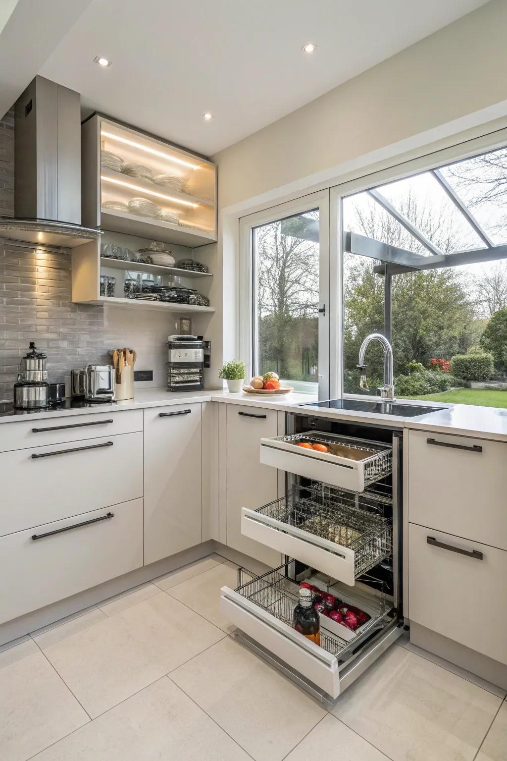 Clever corner storage strategies make the most of your available area.