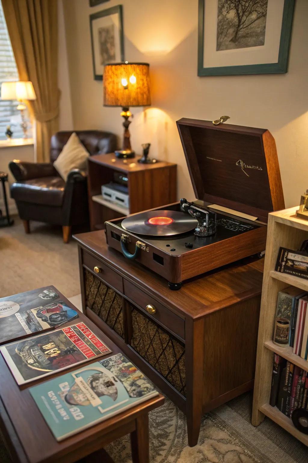Set the mood for a fun night by playing some swinging big band music.
