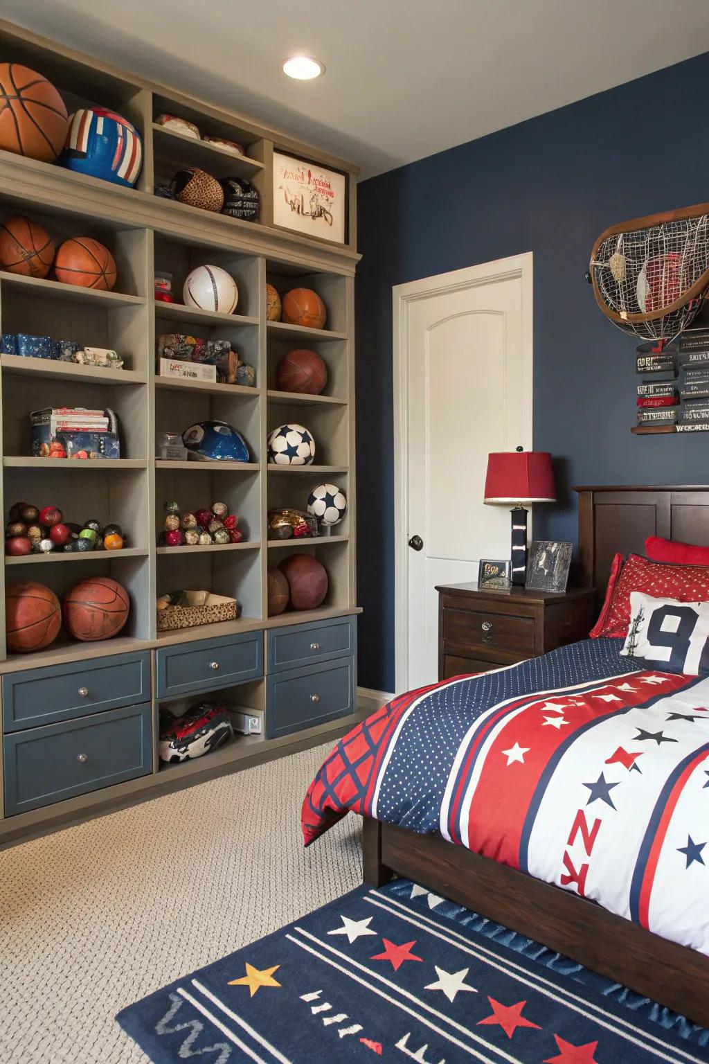 A sporty haven for the active young athlete.