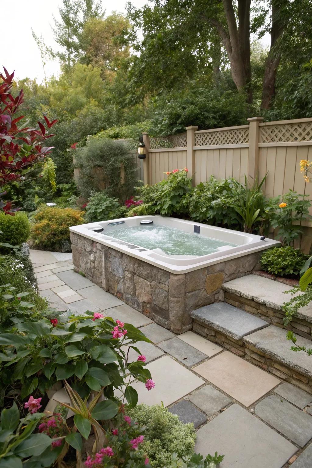 Integrating natural elements turns your swim spa into a peaceful haven.