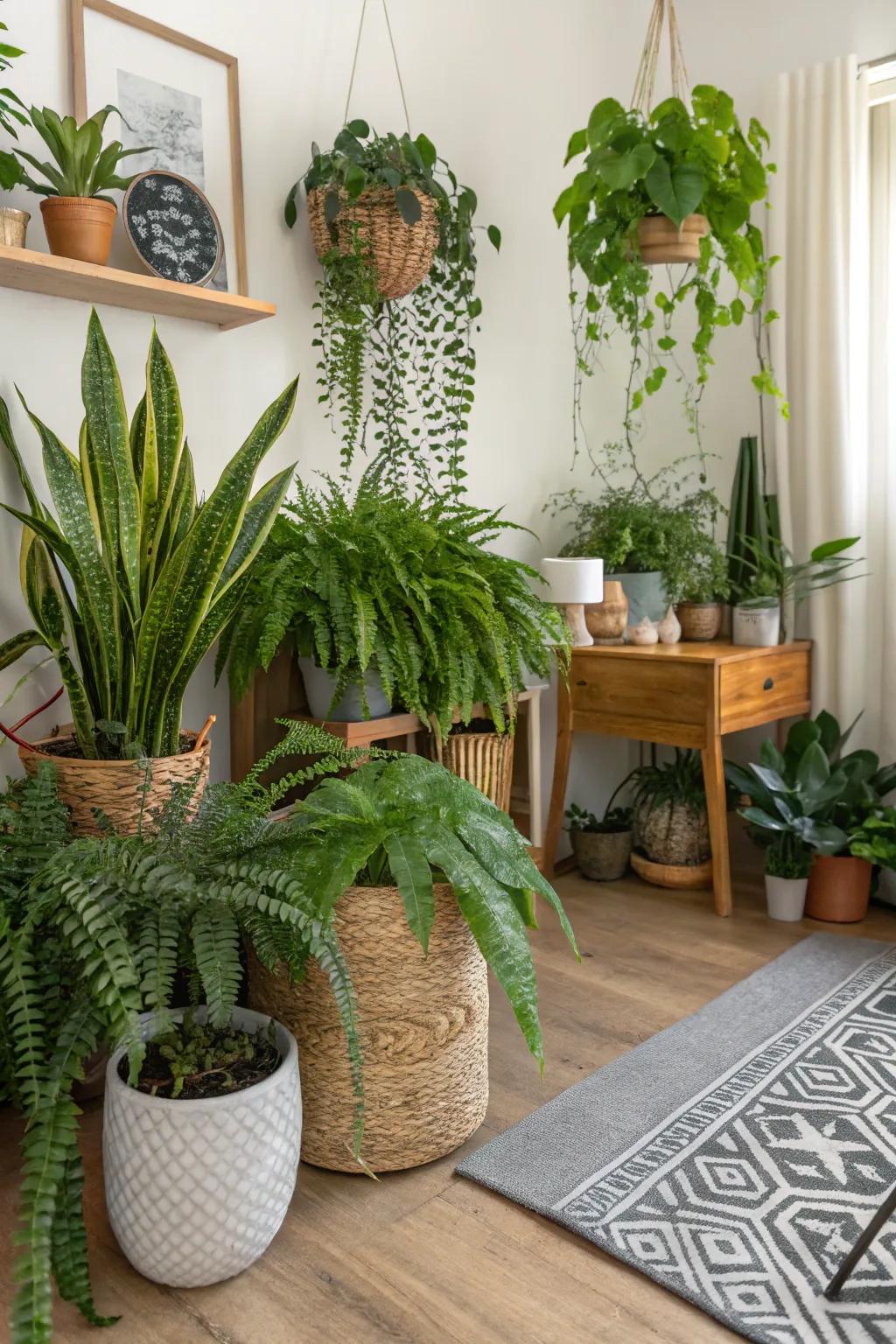 Indoor plants invigorate and renew your environment.