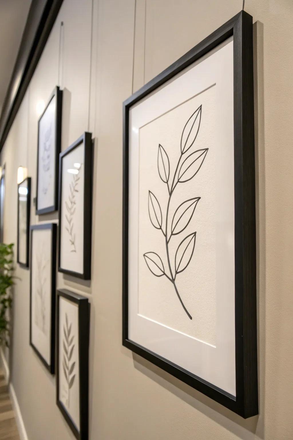 Minimalist sketches offer a serene and elegant aesthetic