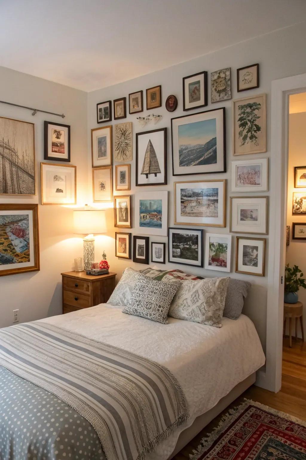 A display wall is a vibrant canvas to showcase your artistry.