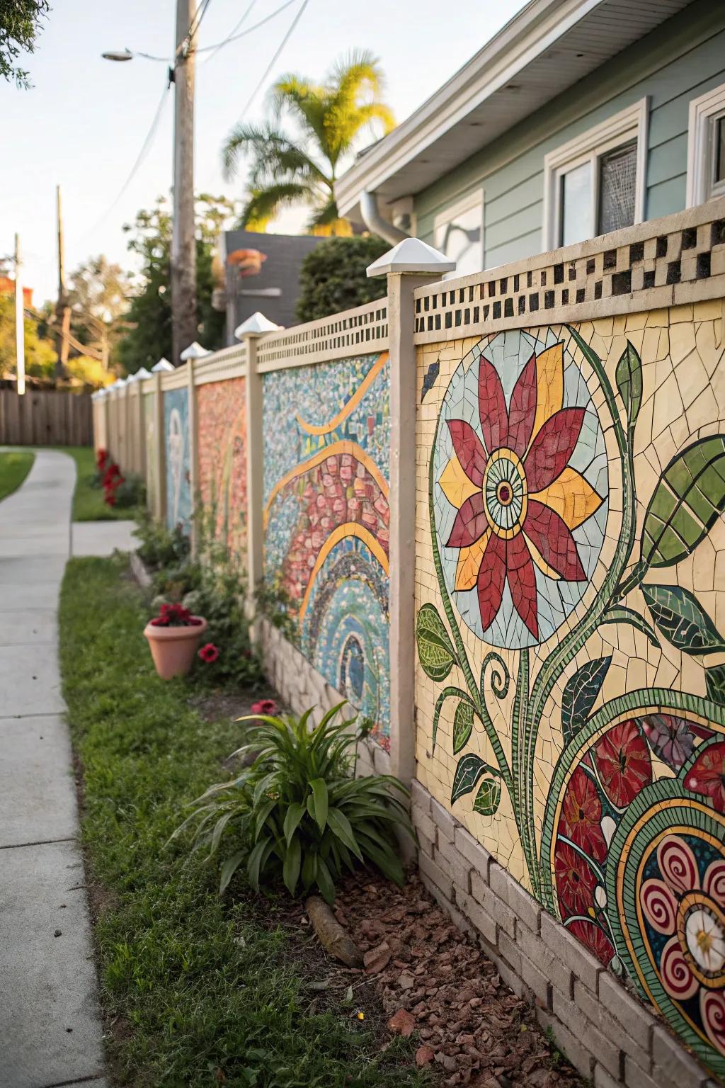 A tessellated facade serves as a striking artistic assertion.