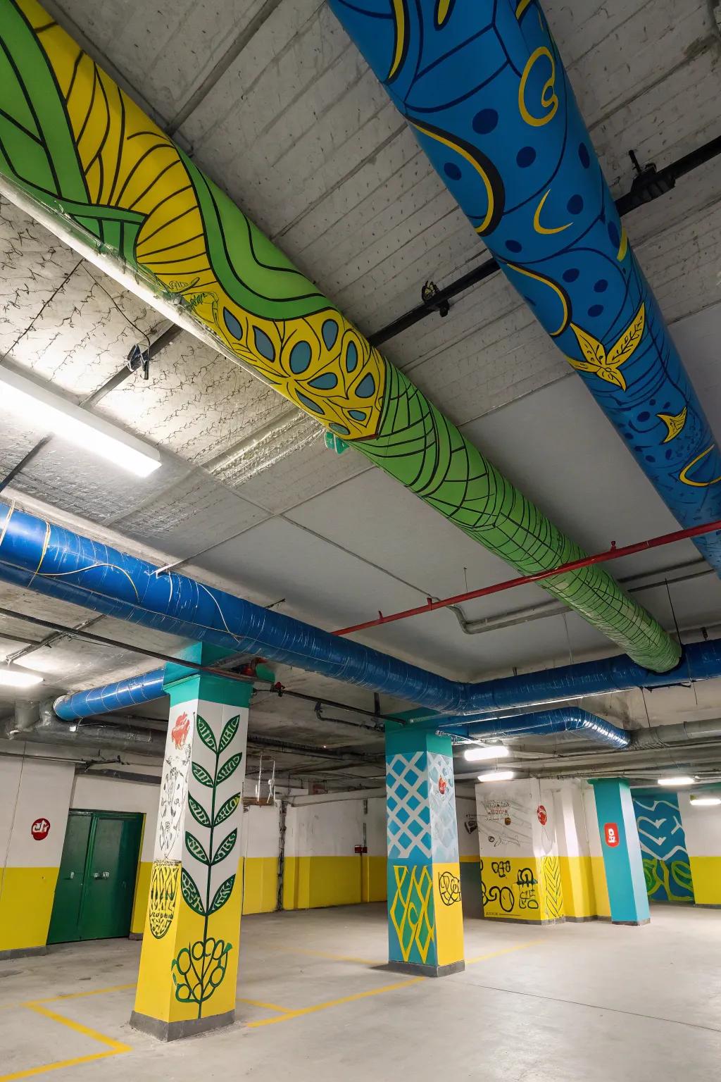 Turn network into a statement piece with clever use of paint.
