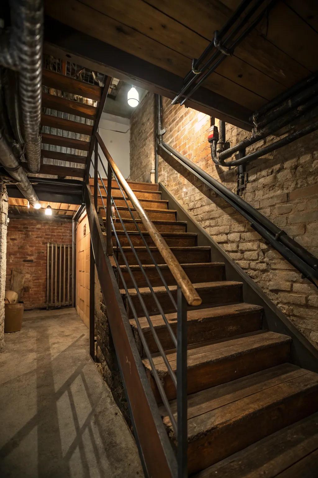 Rustic and rugged materials create an industrial appeal.