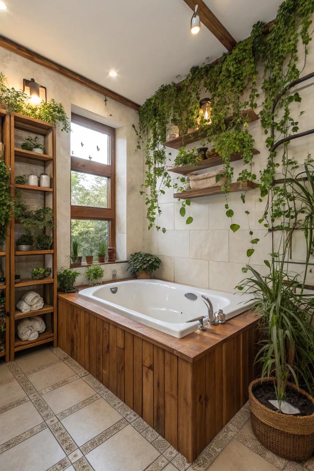 A bathroom layout that invites relaxation with a spa-inspired design.