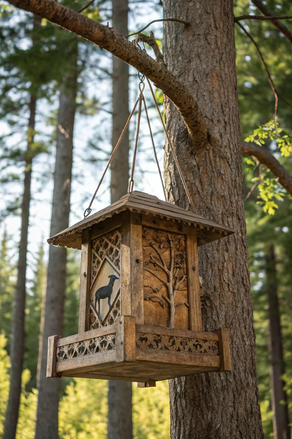 Improve your deer feeding with this well-made hanging feeder, which is both practical and classically styled.