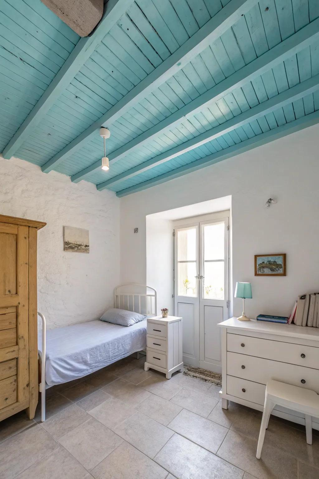 Express individuality with a painted ceiling.